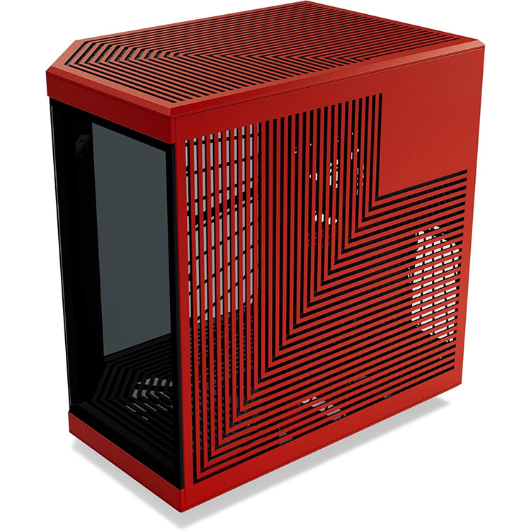 خرید کیس کامپیوتر Hyte Y70 به همراه نمایشگر Touch Infinite - طرح Black Cherry